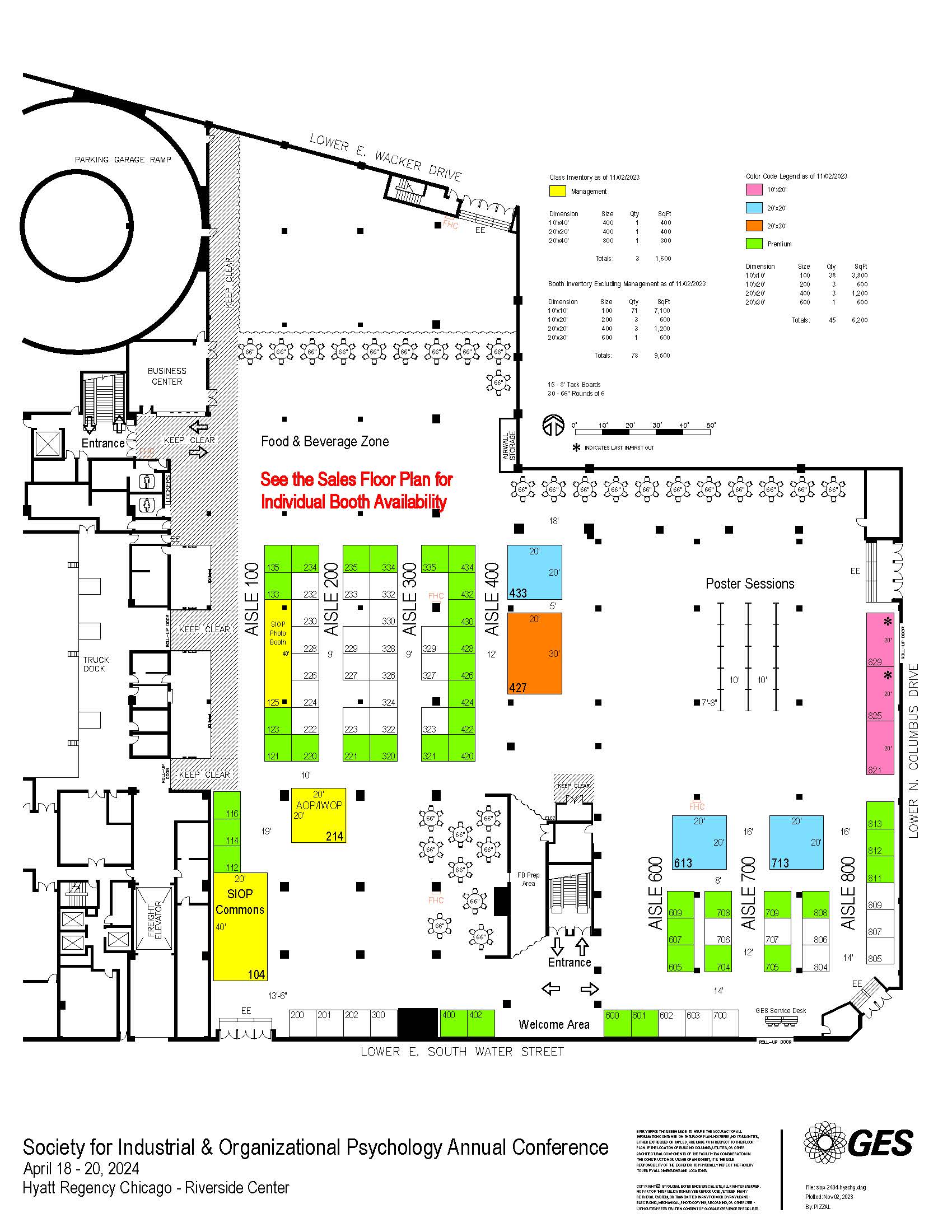 Exhibit Hall Overview Map