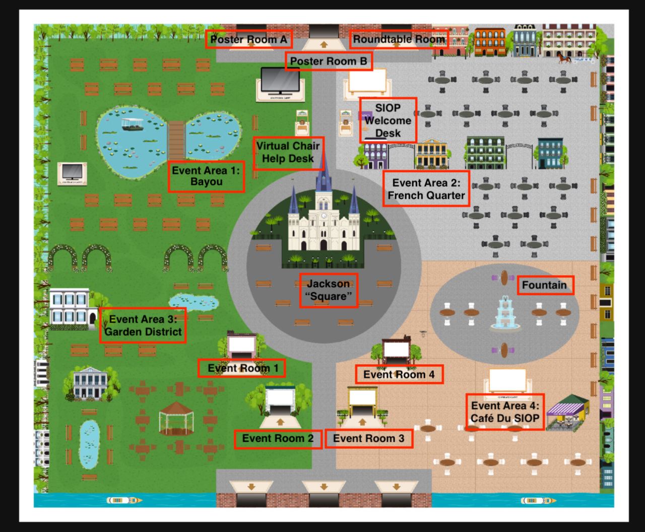 SIOP Virtual Chair Mini Map SIOP Virtual Chair Mini Map