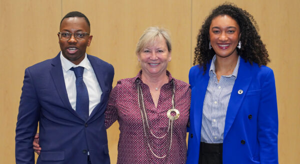 Three SIOP members posing for picture