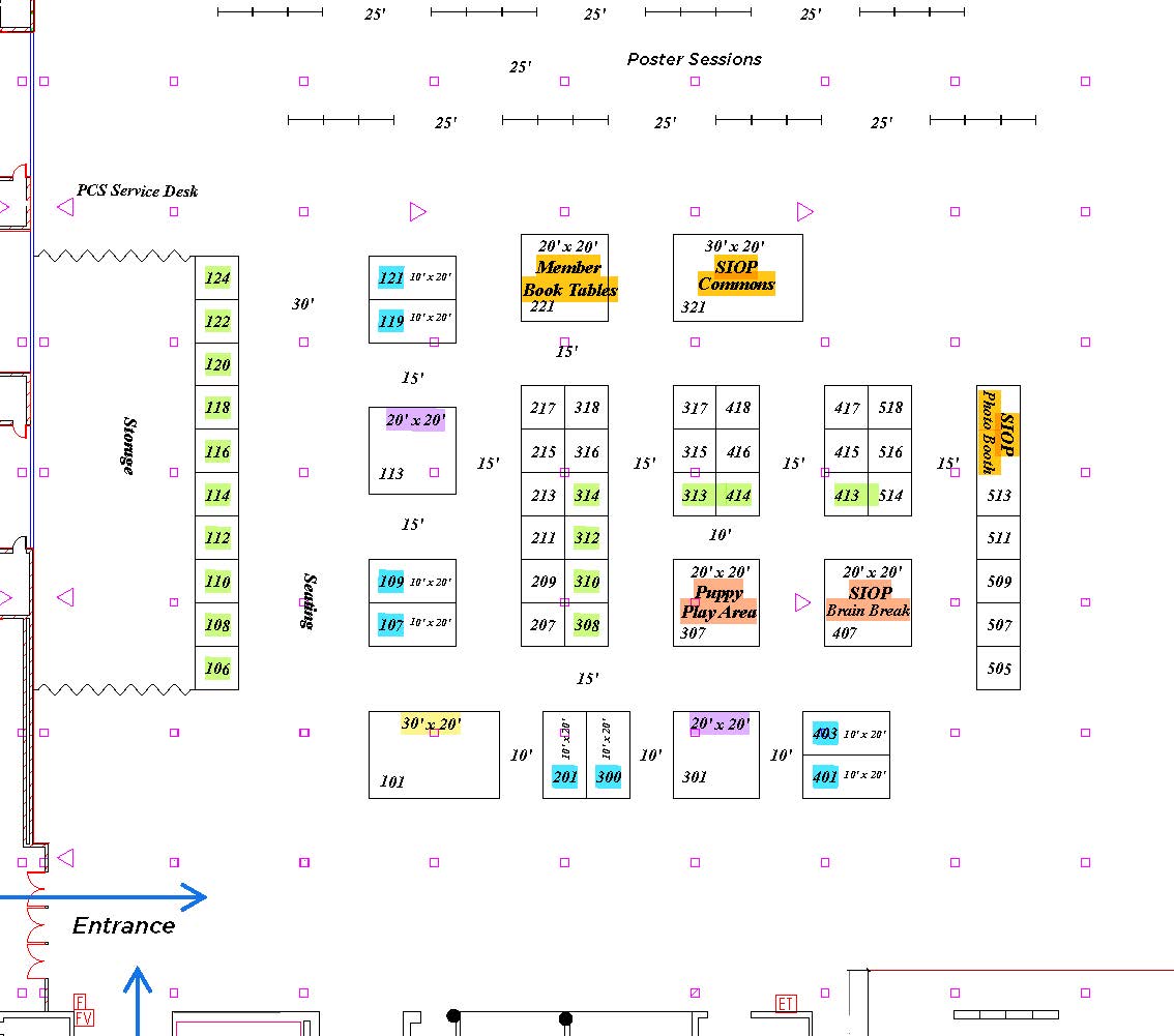 2026 Exhibit Hall Floorplan