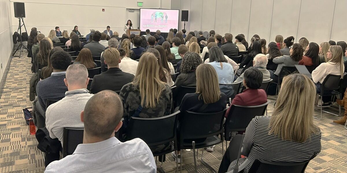 A large group of people sitting in chairs in a room during the 2025 SIOP Annual Conference.