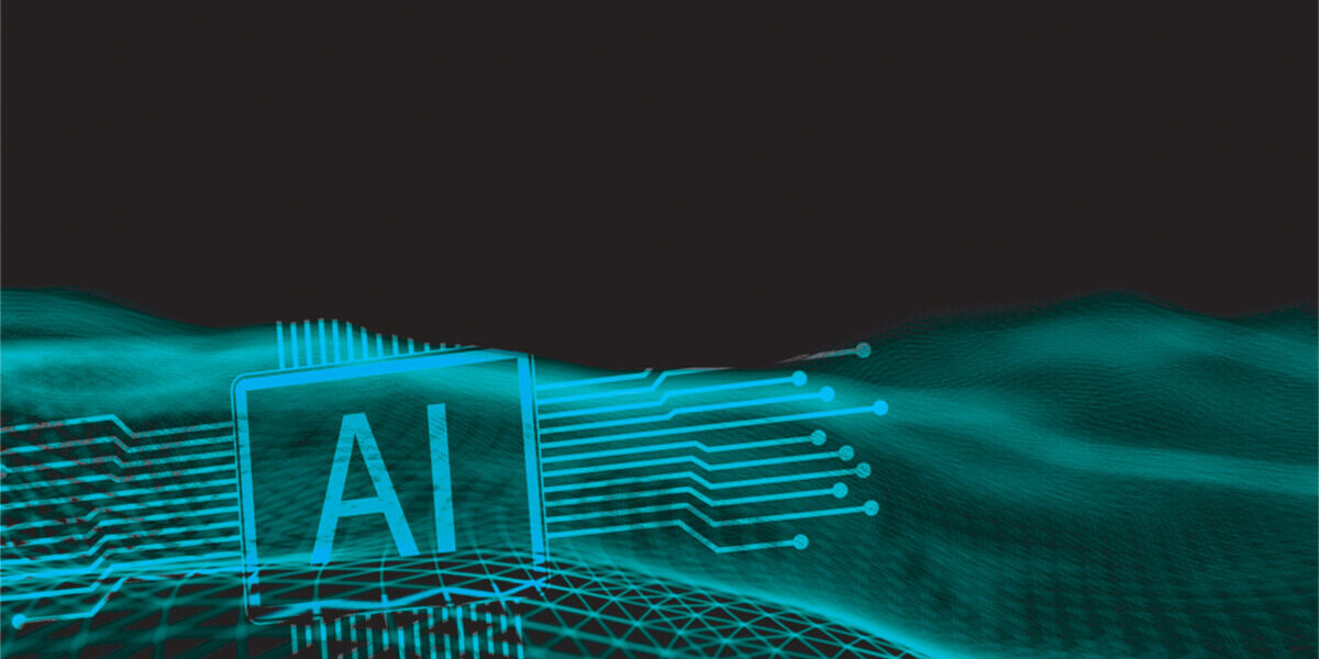 Ai Concept on modern server room